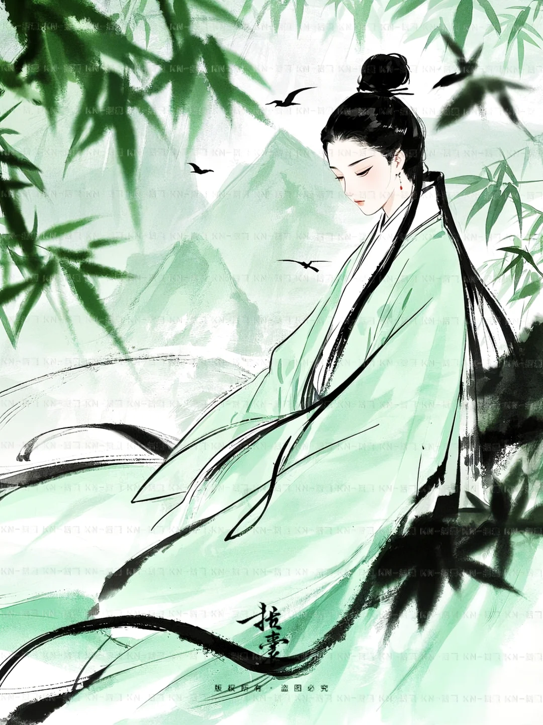 一袭白衣·一片江湖·飒