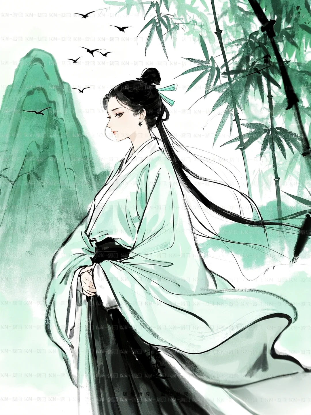 一袭白衣·一片江湖·飒