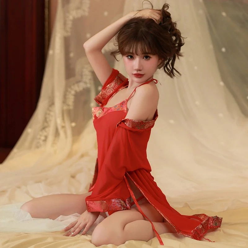 🌟【国风婚纱新风尚】透视唐装肚兜新娘