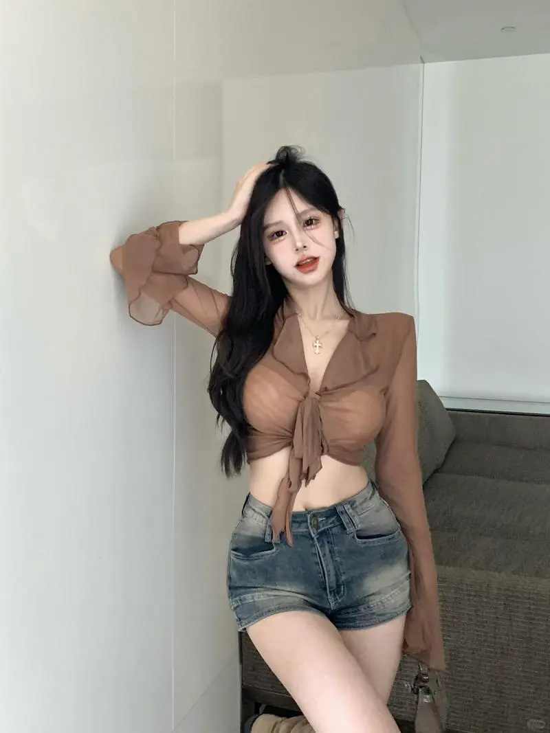 👗💫绑带透视设计，温柔又性感！
