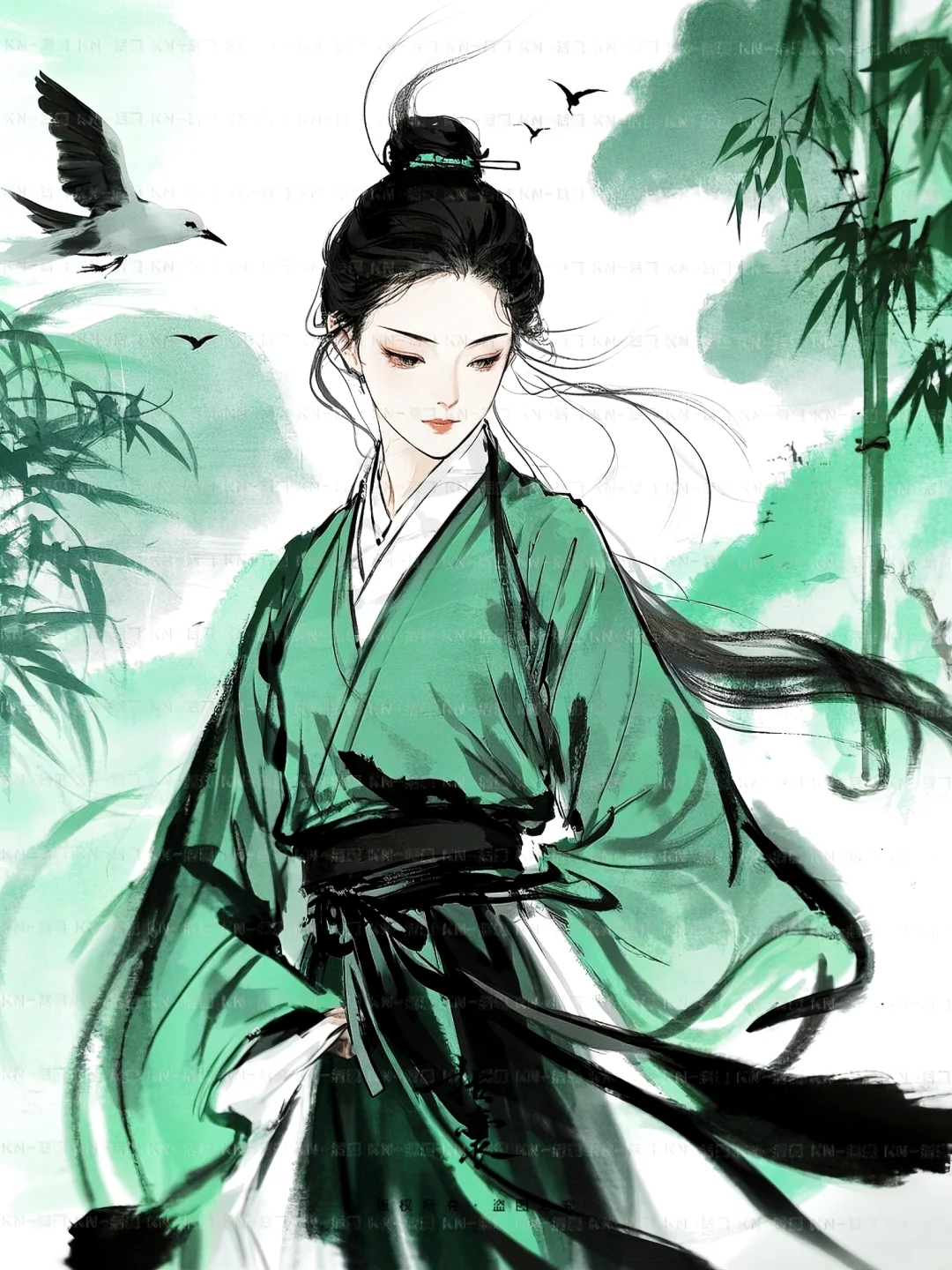 一袭白衣·一片江湖·飒