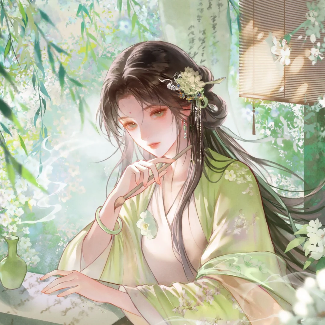古风美人绘 误落繁花里