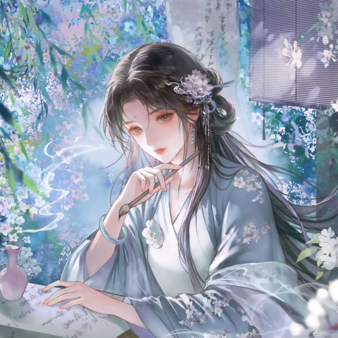 古风美人绘 误落繁花里