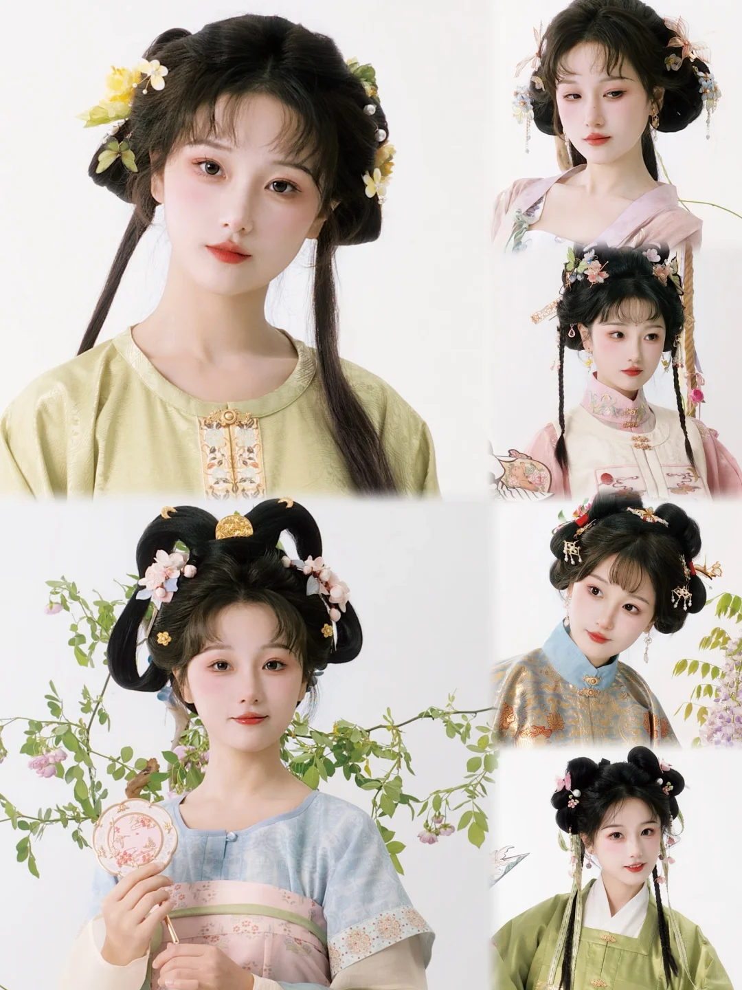汉服对称发型合辑～