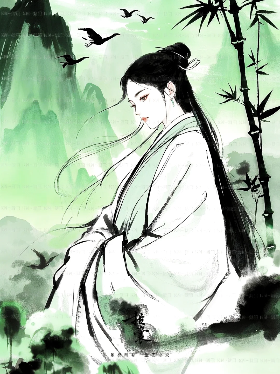 一袭白衣·一片江湖·飒