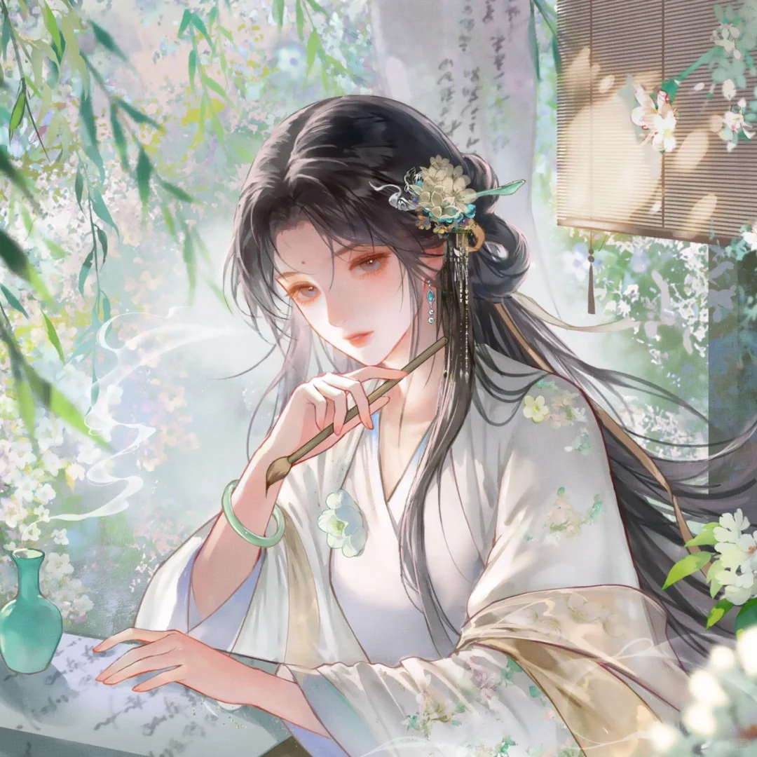 古风美人绘 误落繁花里
