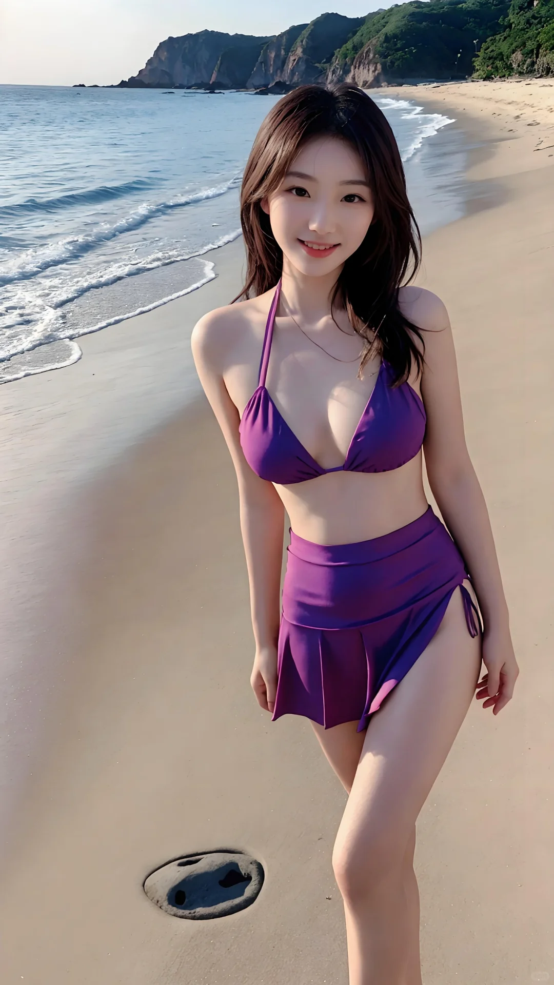 美女和大海
