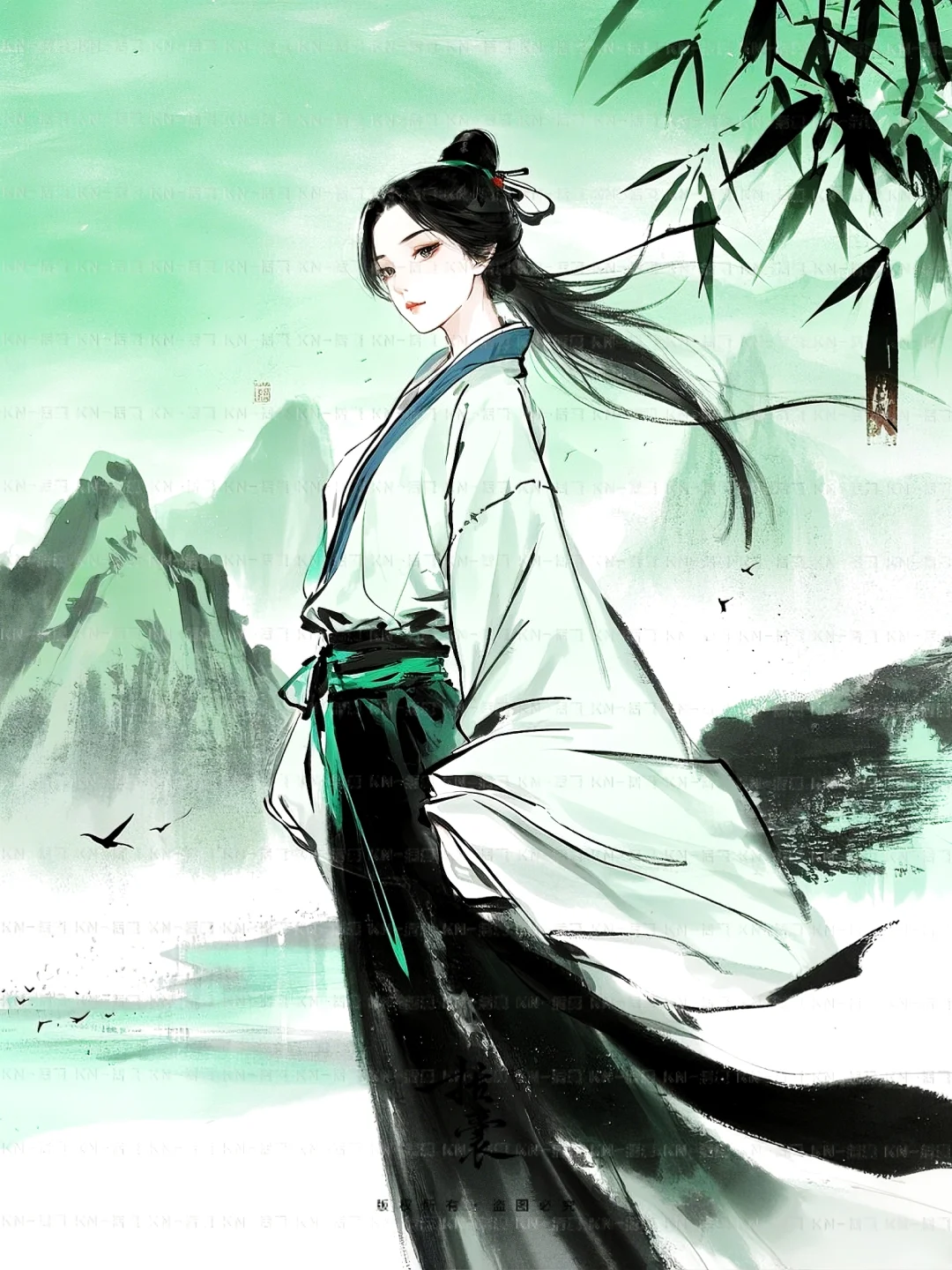 一袭白衣·一片江湖·飒