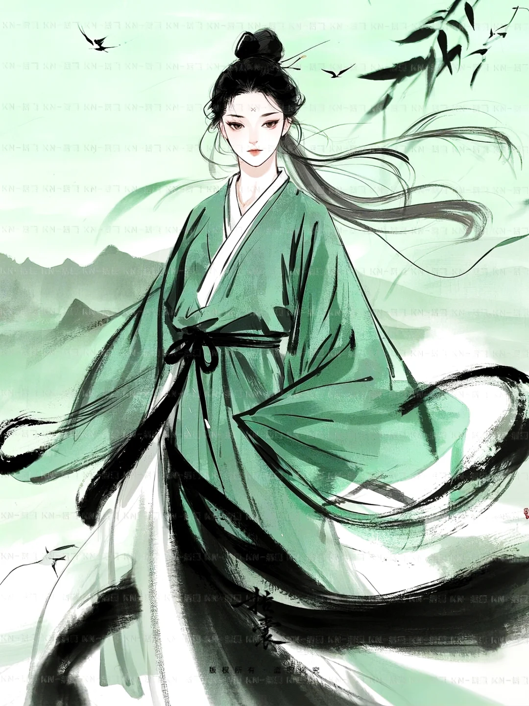 一袭白衣·一片江湖·飒