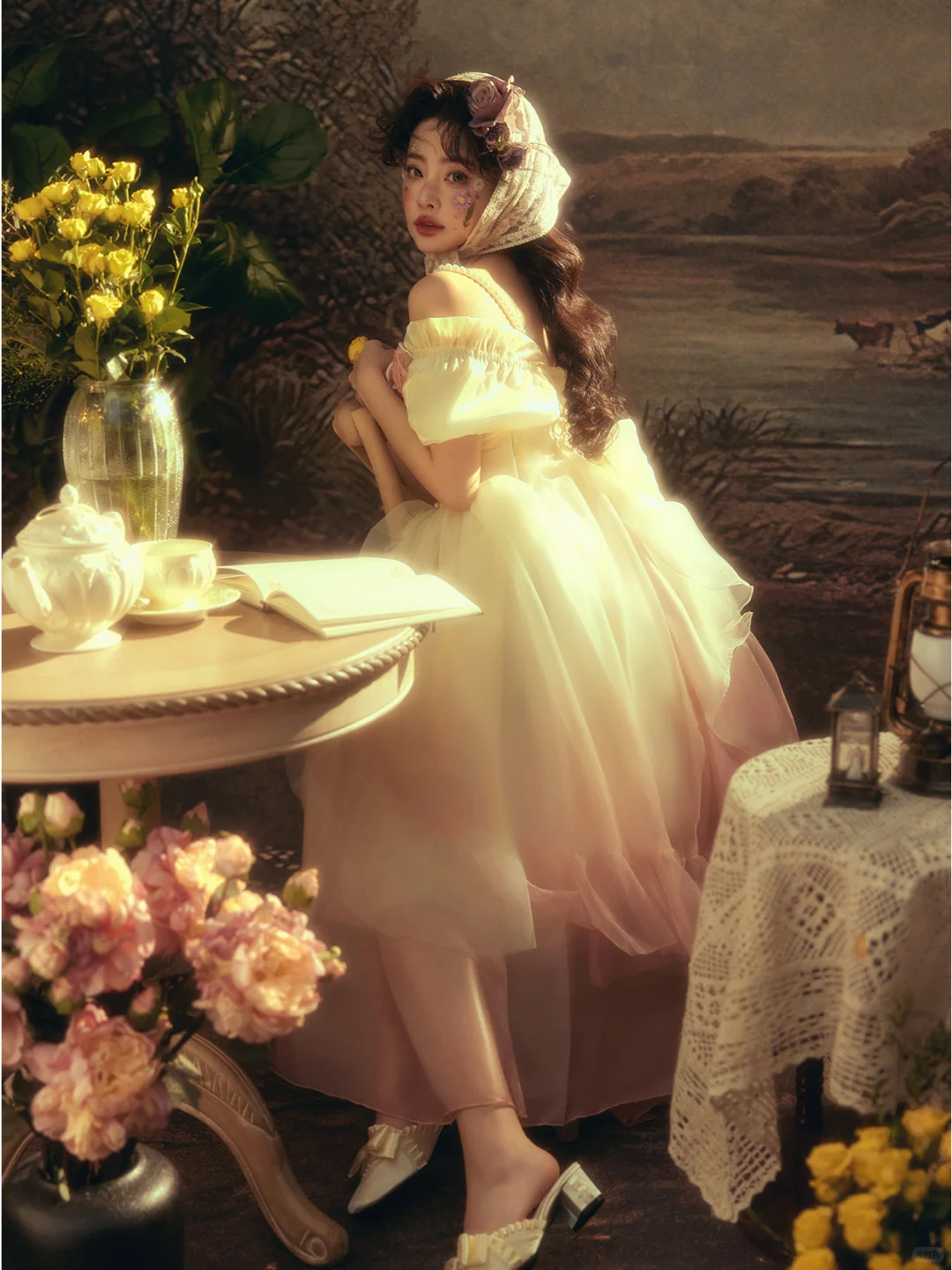 法式巴洛克油画少女🧡优雅永不过时