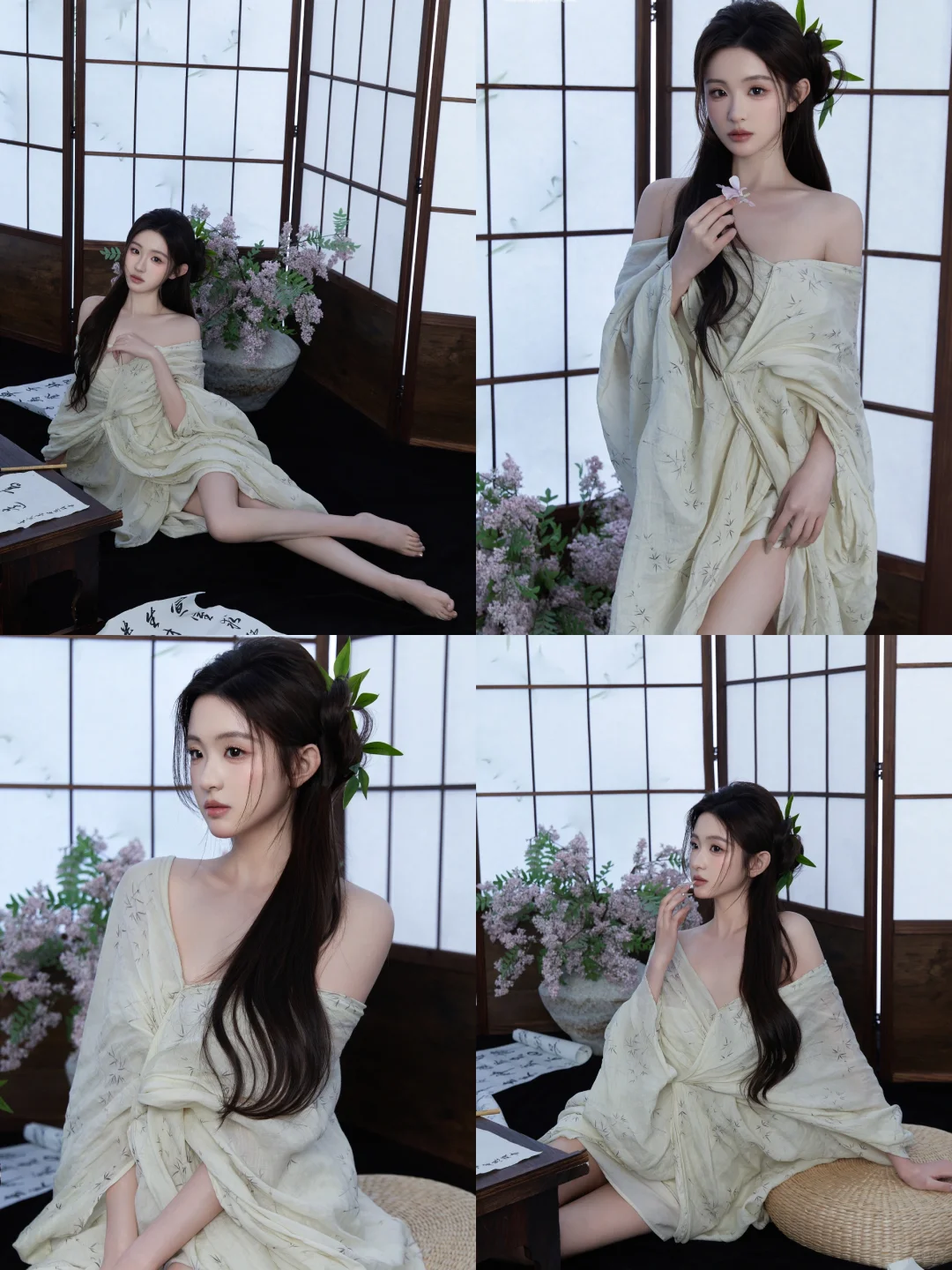 白裙墨韵🍃拍出了理想中的新中式清冷氛围感