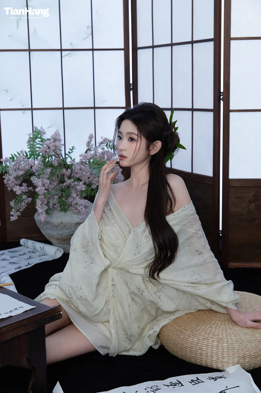 白裙墨韵🍃拍出了理想中的新中式清冷氛围感