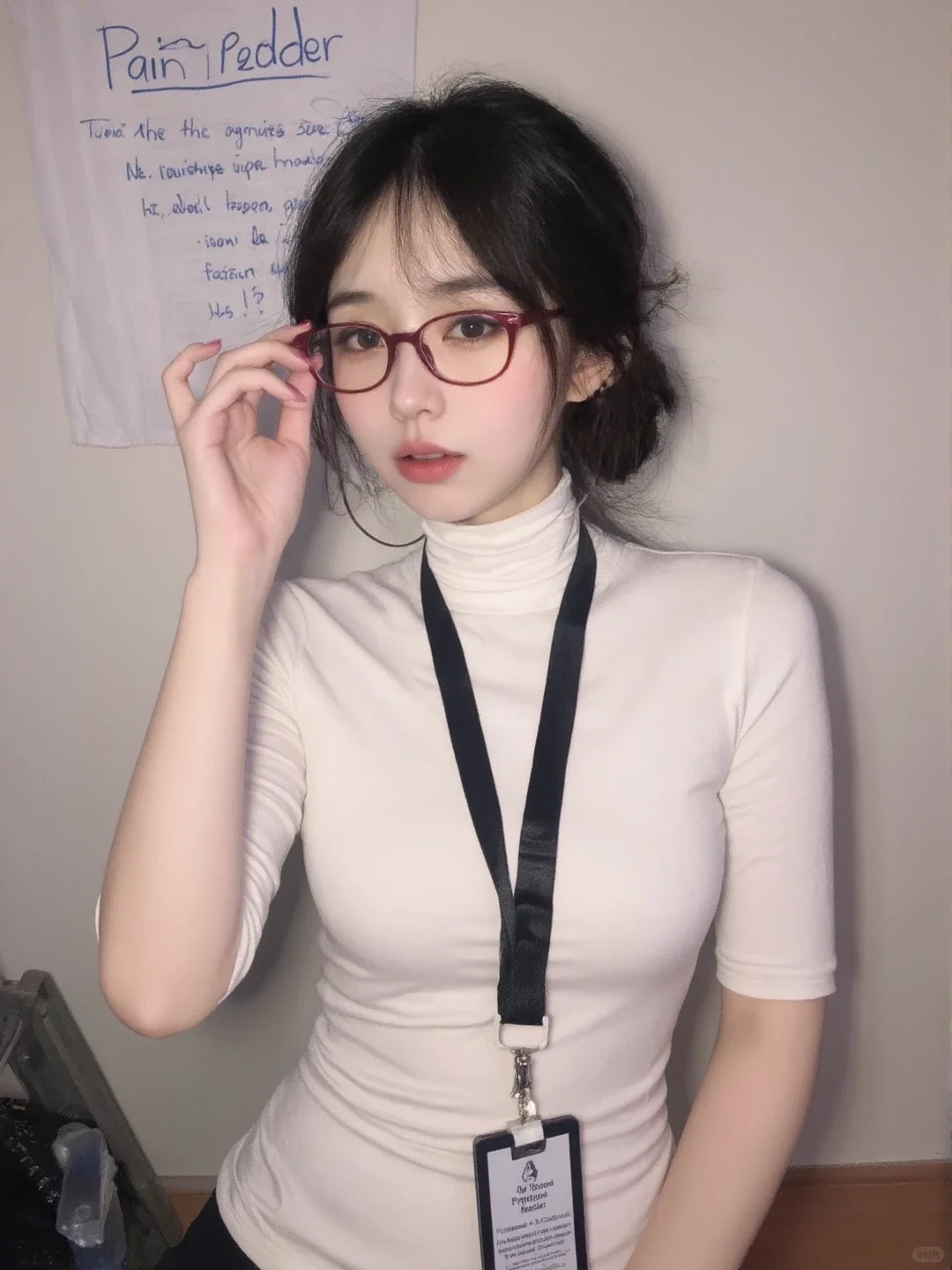 戴眼镜的女孩