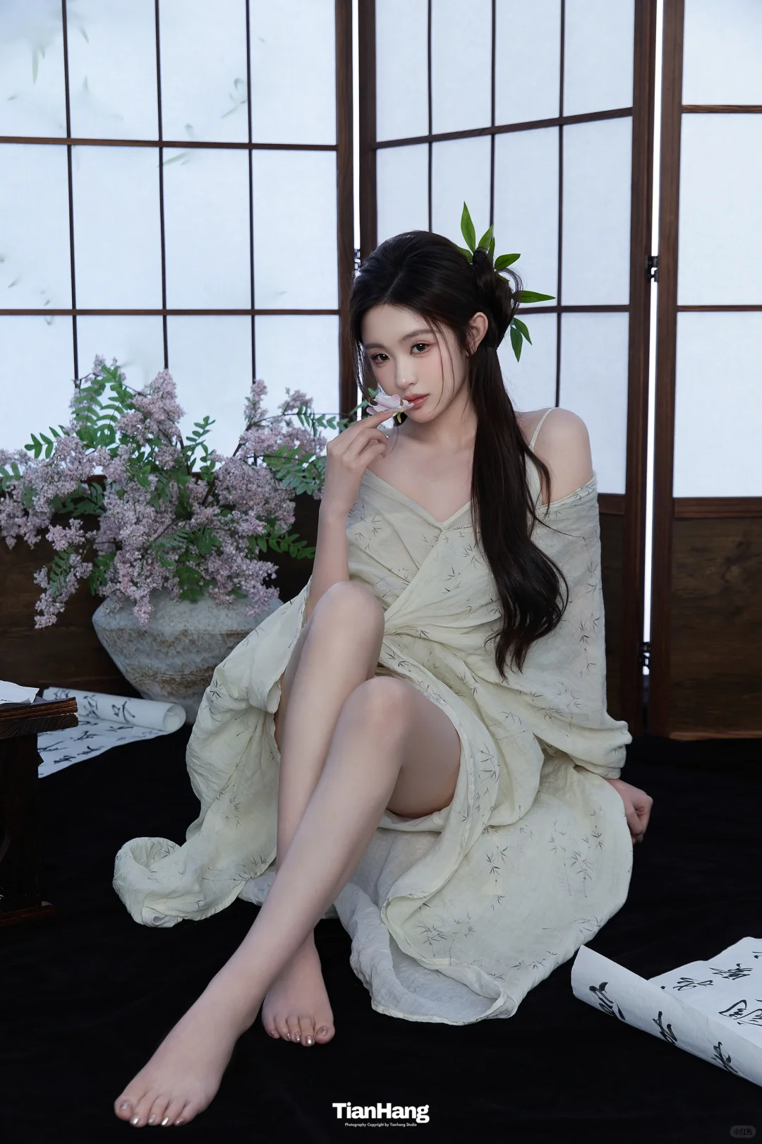 白裙墨韵🍃拍出了理想中的新中式清冷氛围感