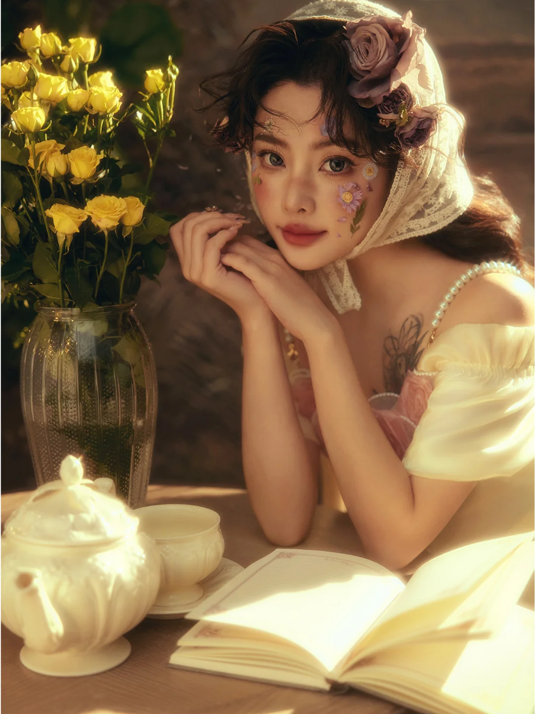 法式巴洛克油画少女🧡优雅永不过时