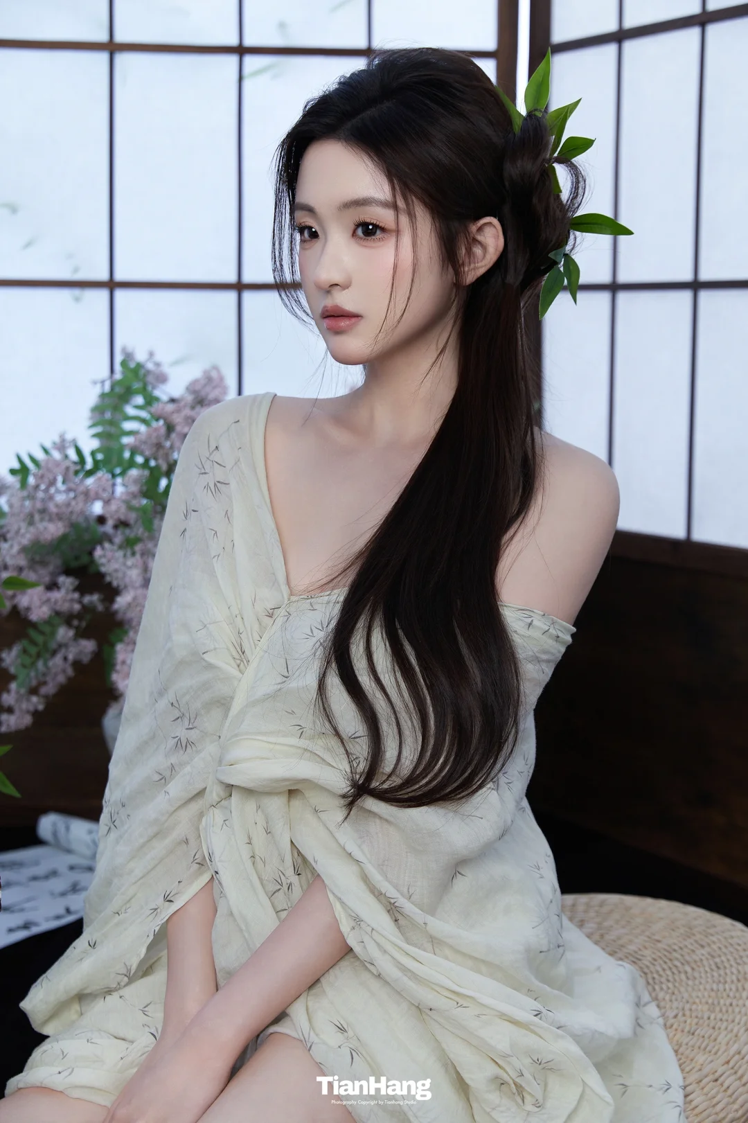 白裙墨韵🍃拍出了理想中的新中式清冷氛围感