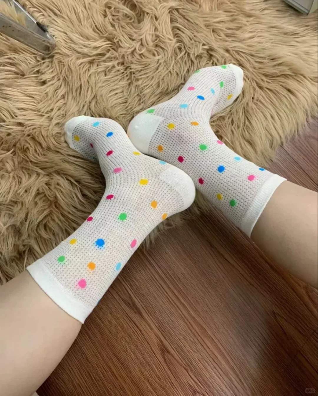 彩色网眼袜我锁死！布标撞色美到跺 jio