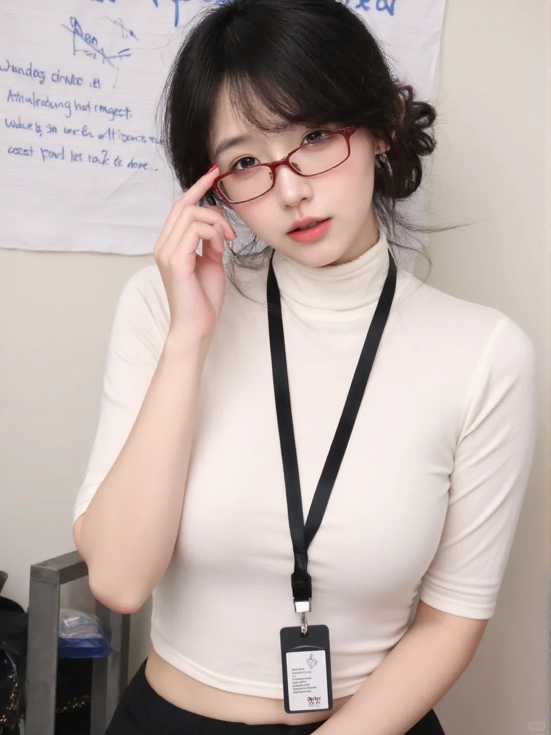 戴眼镜的女孩