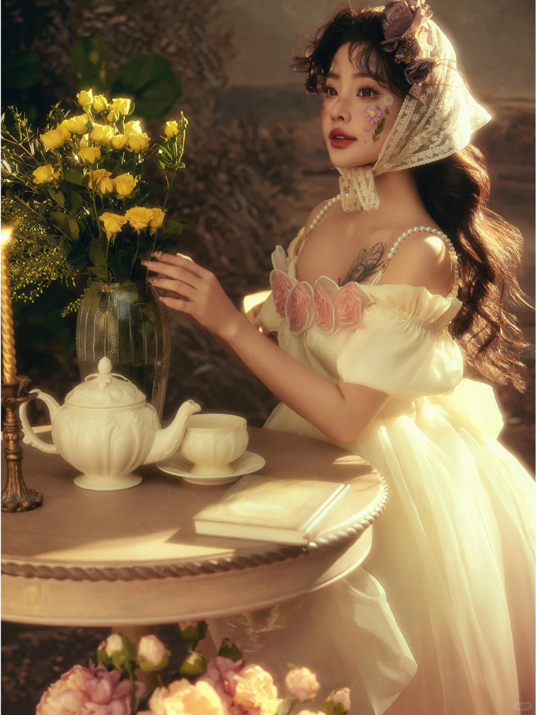 法式巴洛克油画少女🧡优雅永不过时