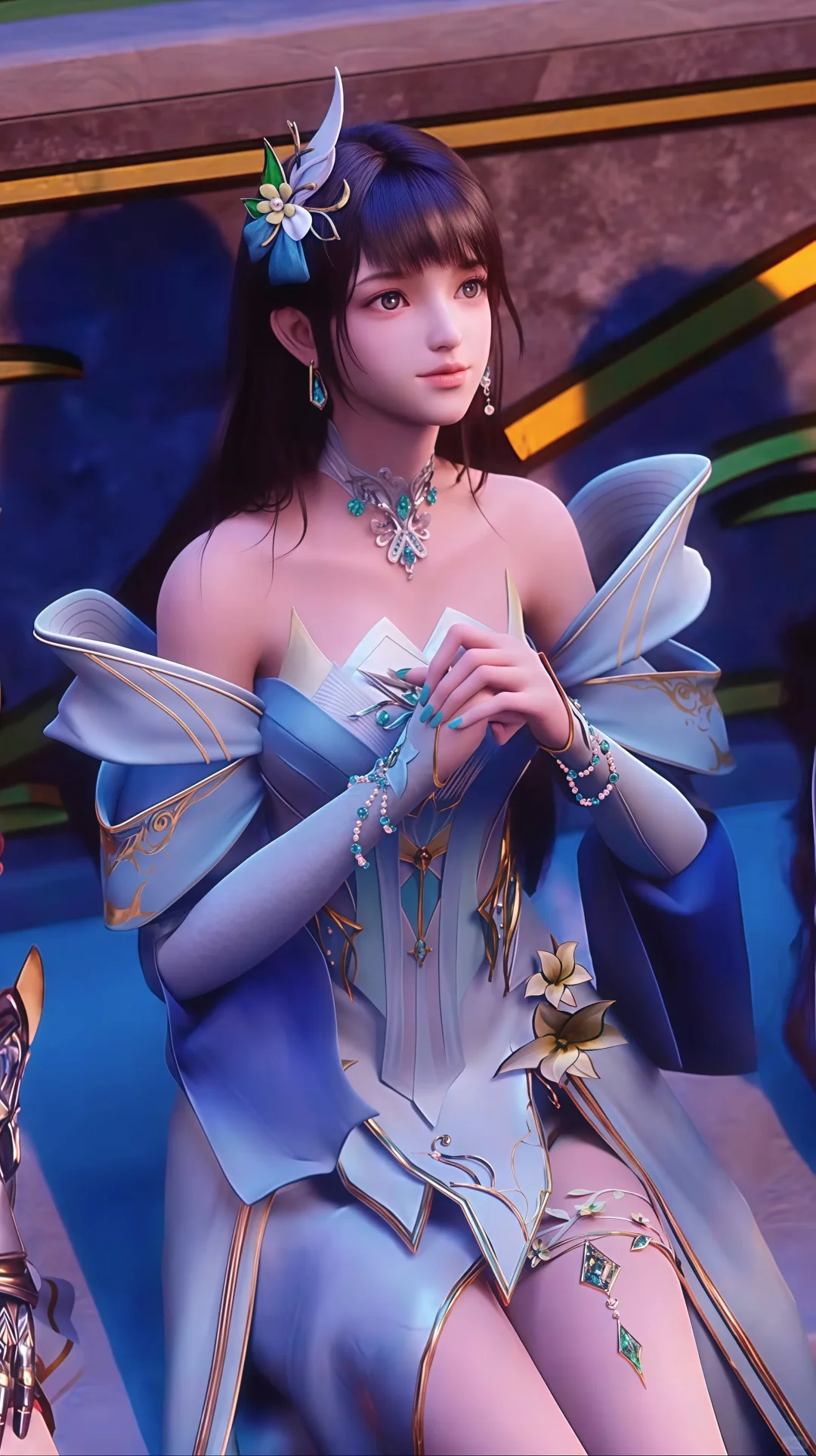 神印王座女角色表情各个坐姿太有特色