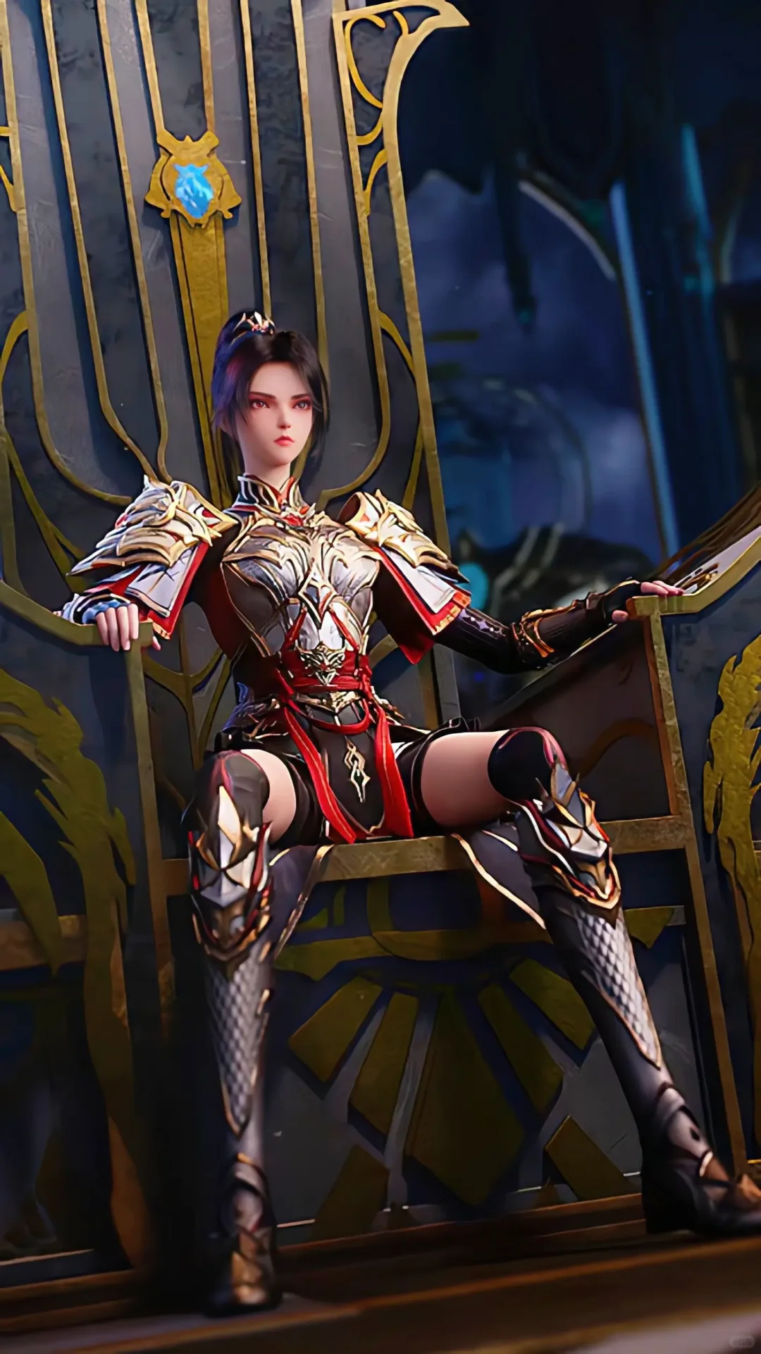 神印王座女角色表情各个坐姿太有特色
