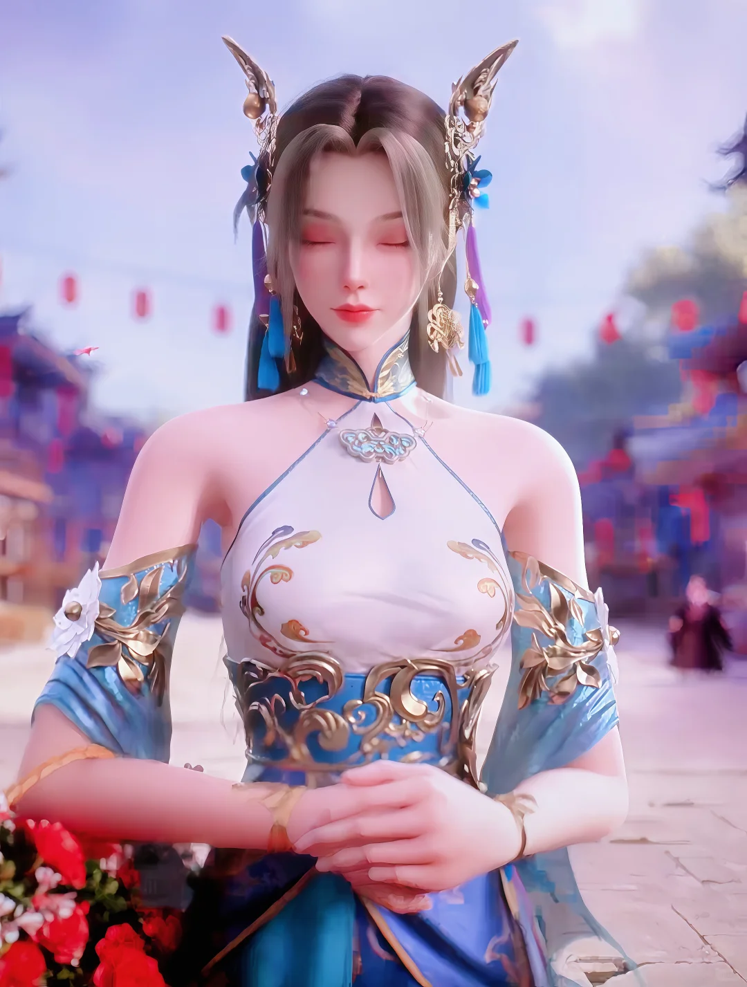这么好看的NPC女角色，我也想跟她谈恋爱！