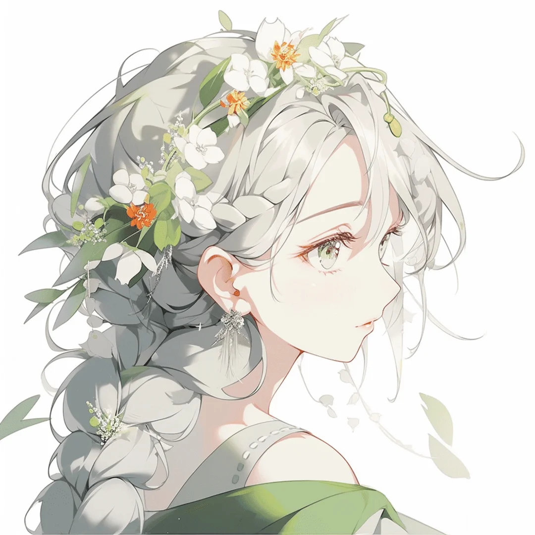 一抹清新绿🍃女生头像