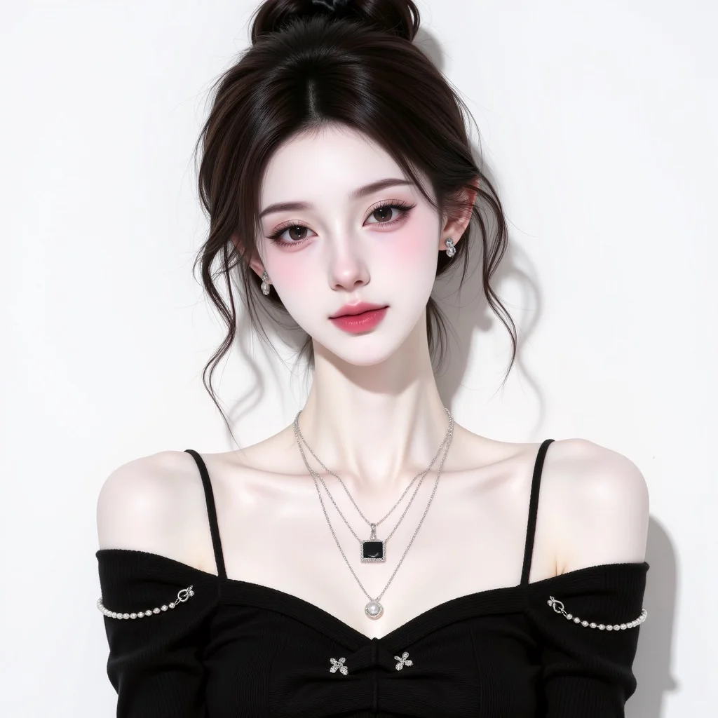白底女头｜黑色系静雅