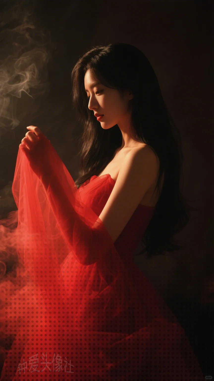 女生壁纸 | 优雅红衣