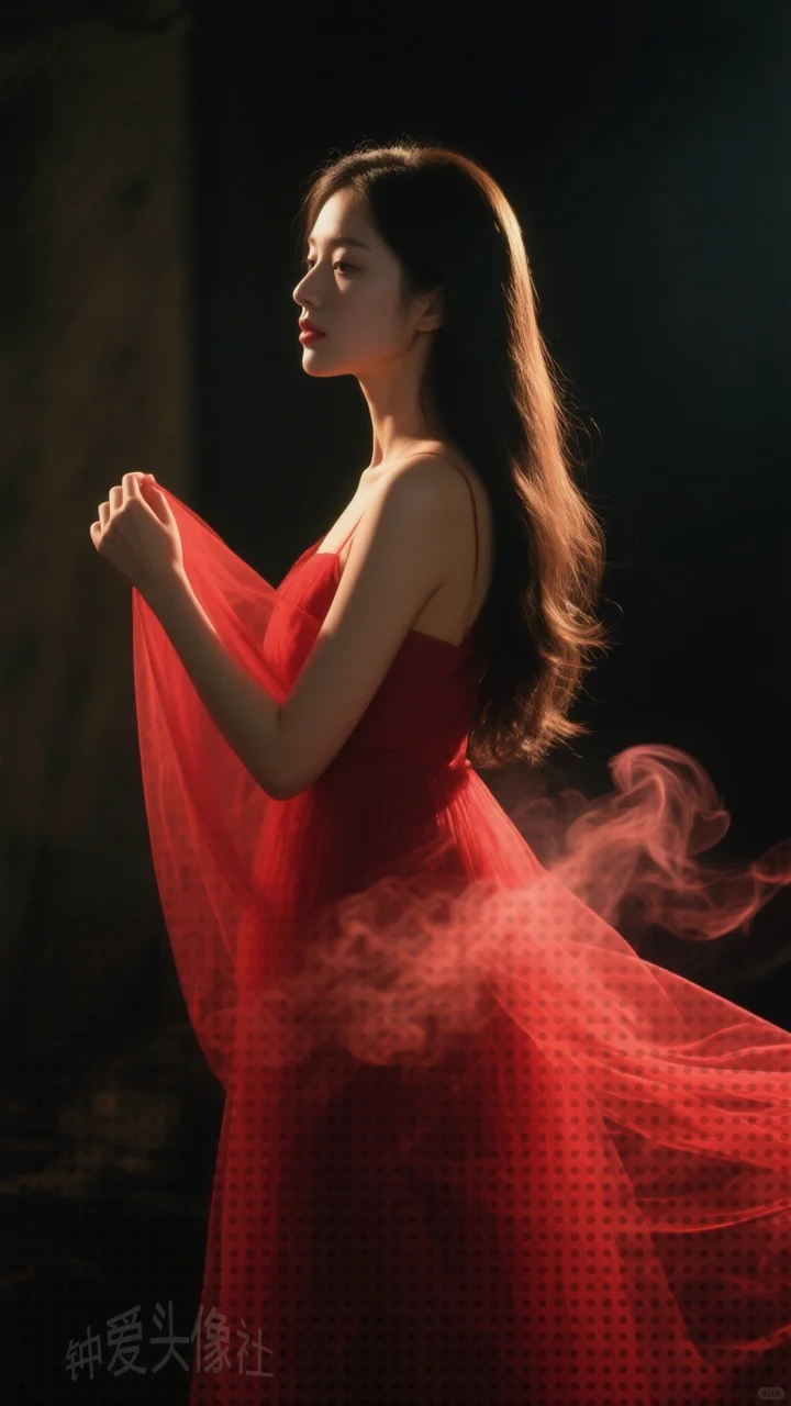 女生壁纸 | 优雅红衣