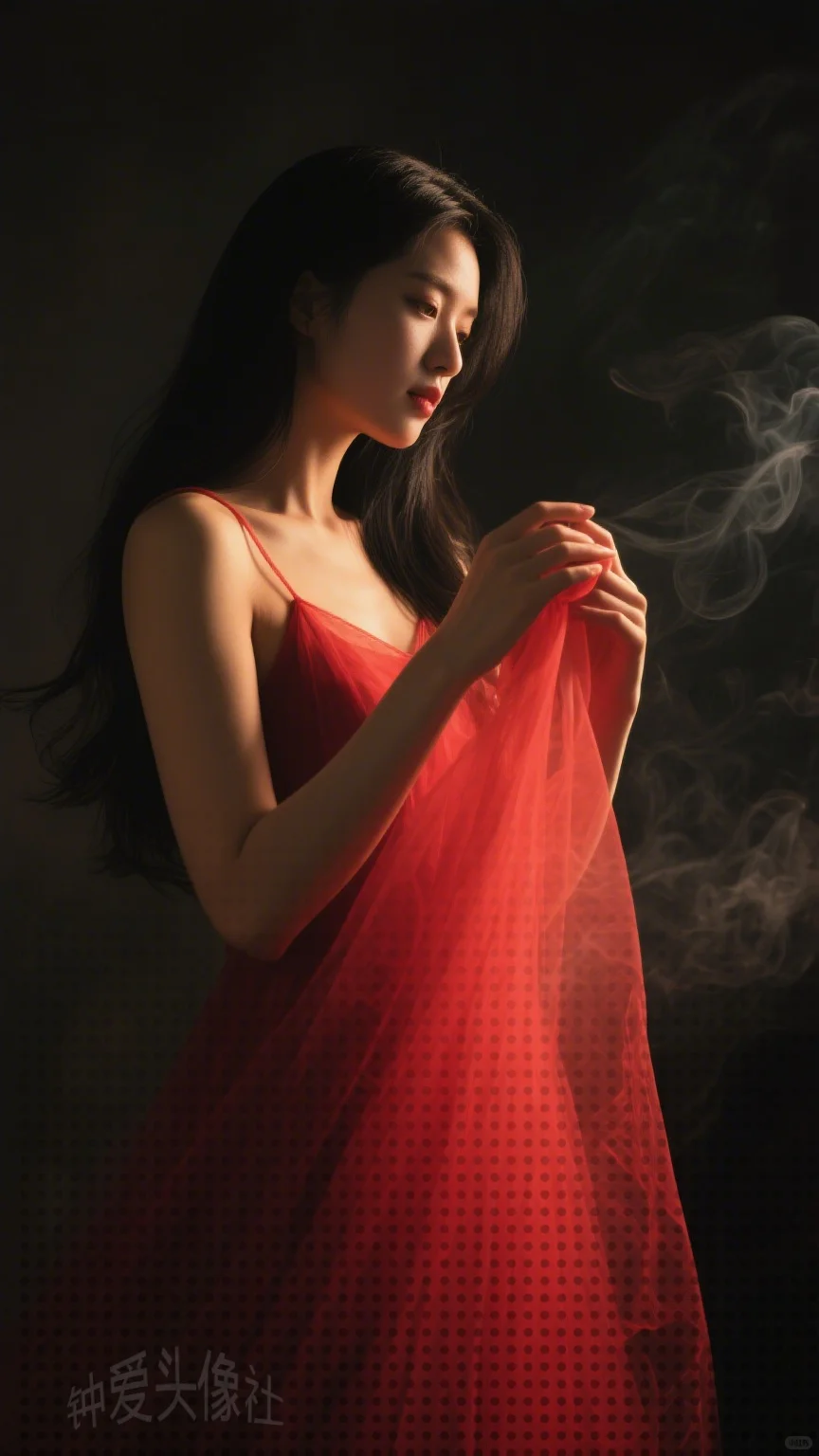 女生壁纸 | 优雅红衣