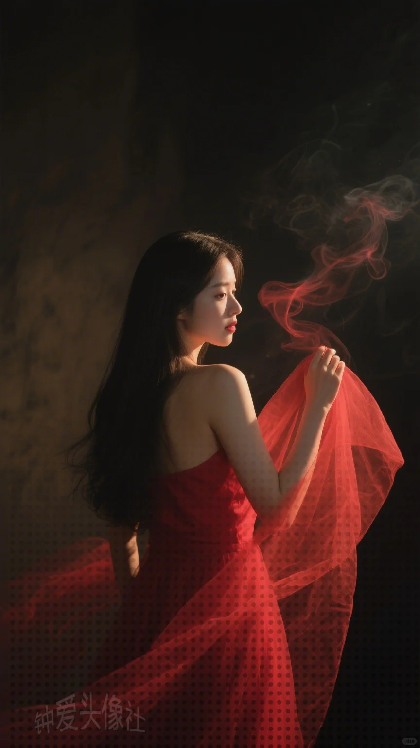 女生壁纸 | 优雅红衣