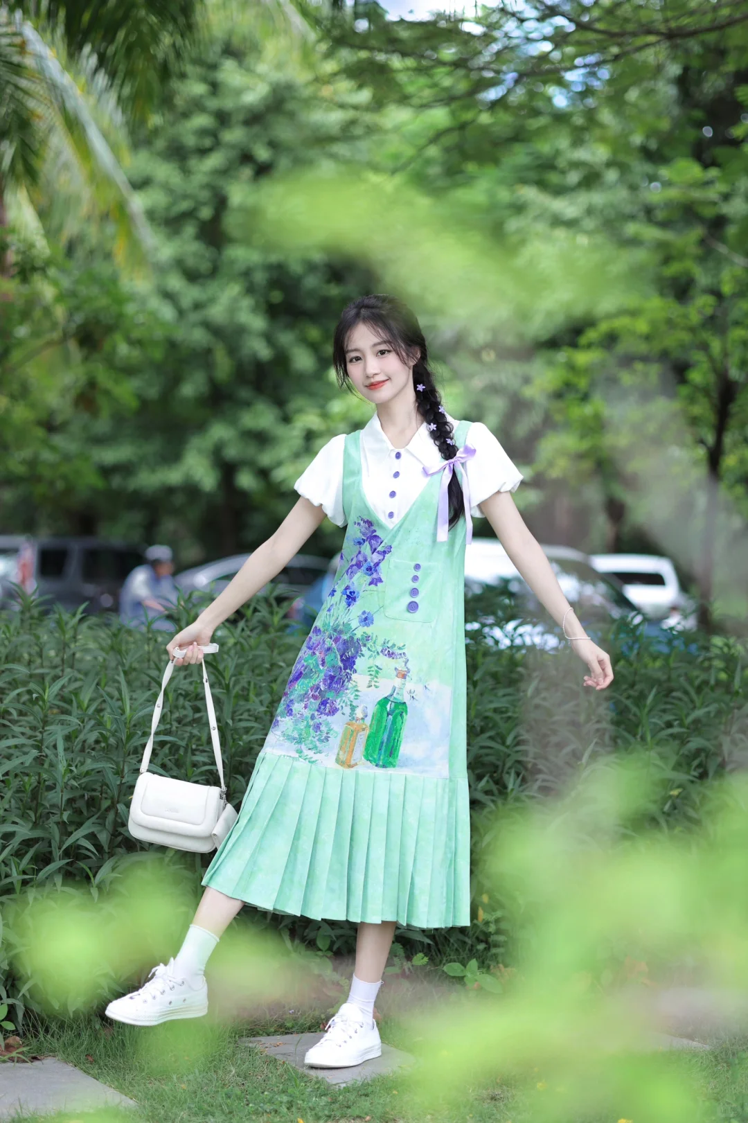 绿意盎然🍃油画感小裙子吼吼看！！