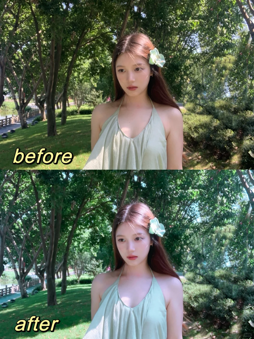 大家蹲的夏日清透白皙滤镜教程🍃