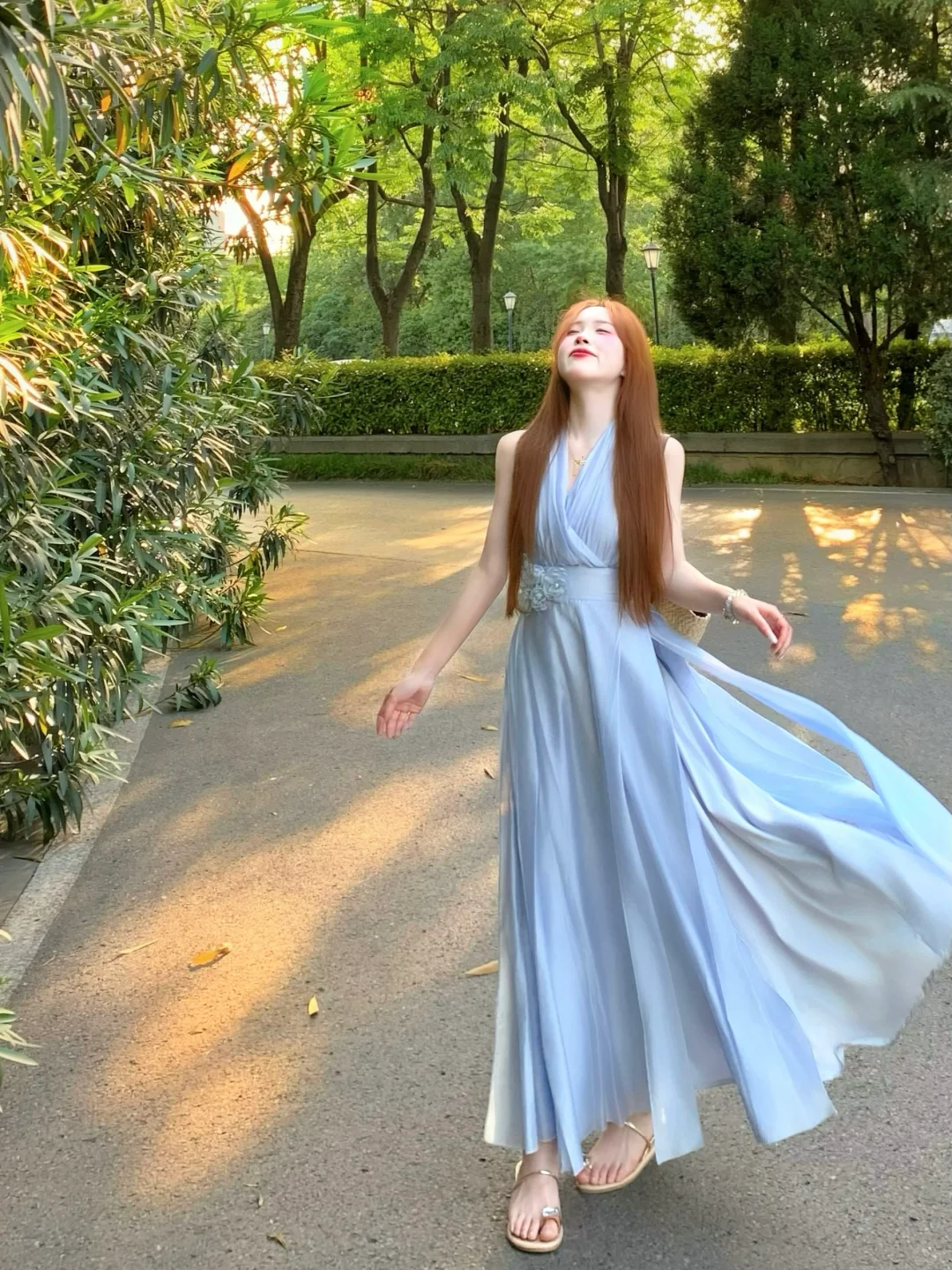 🧚‍♀️被美哭！！！梦幻蓝调度假裙～