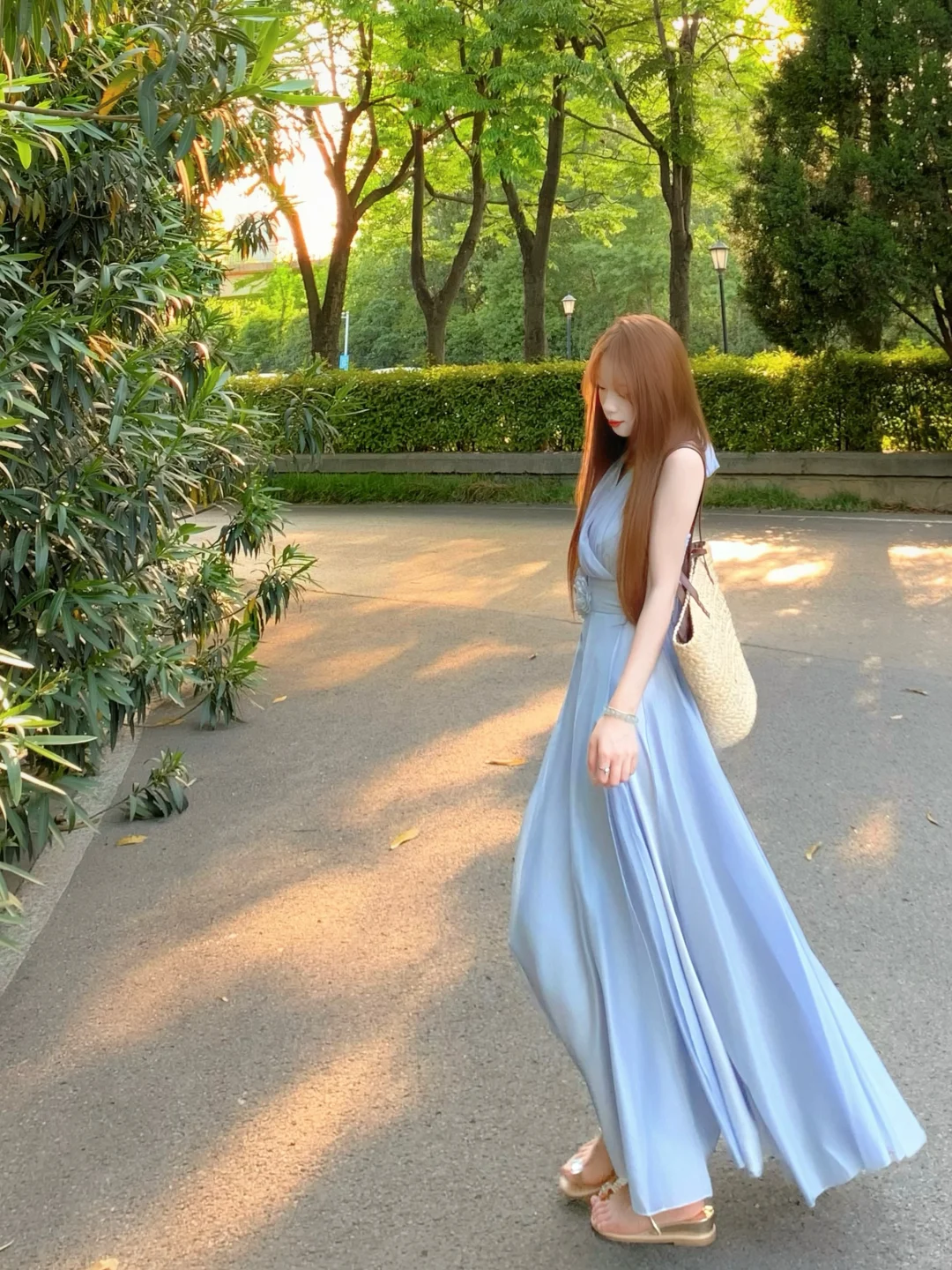 🧚‍♀️被美哭！！！梦幻蓝调度假裙～