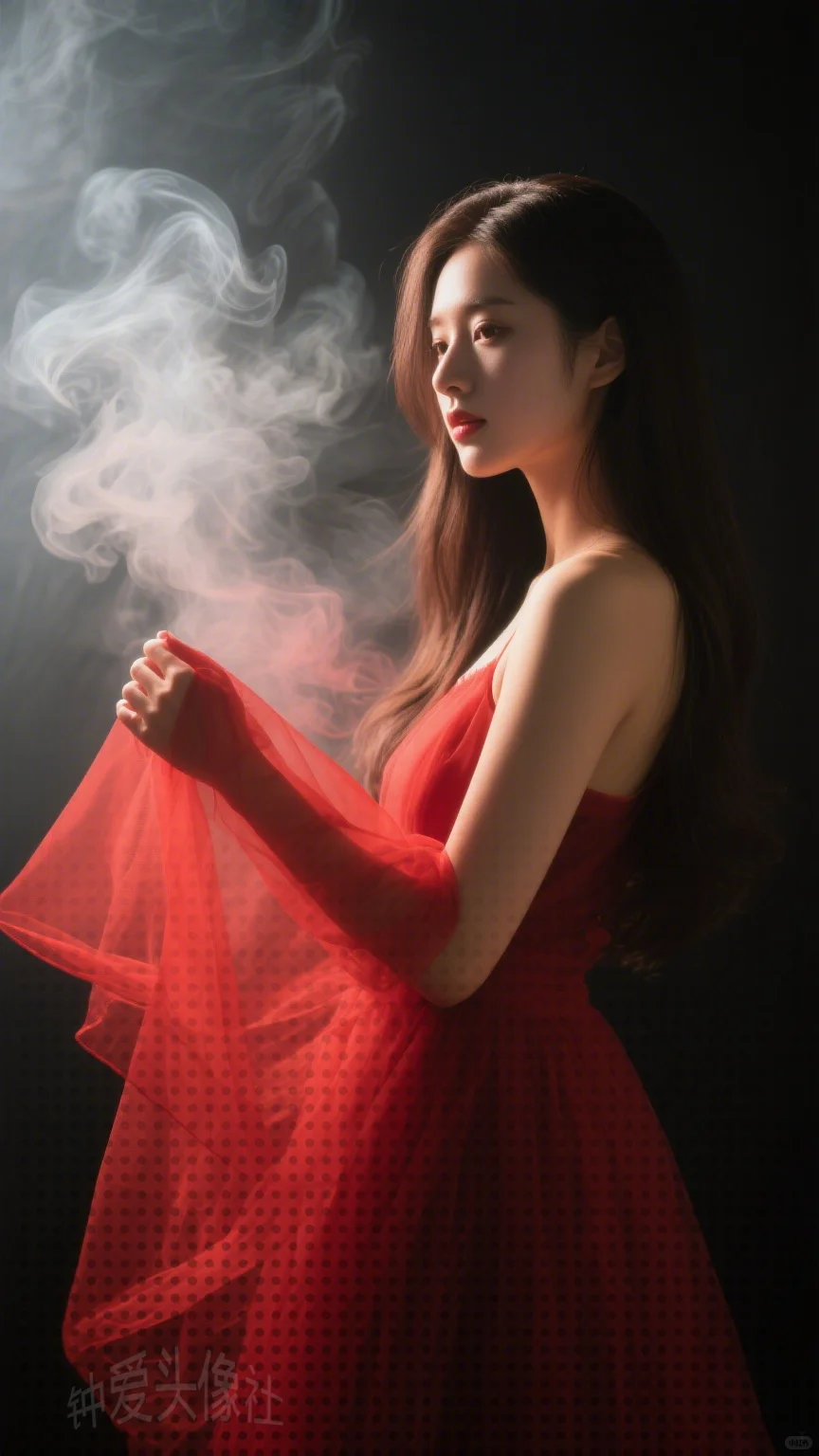 女生壁纸 | 优雅红衣