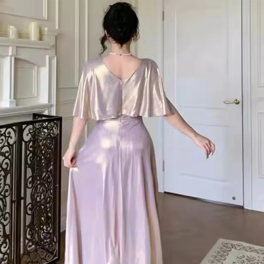 迪拜伊斯兰女士派对晚礼服优雅长裙