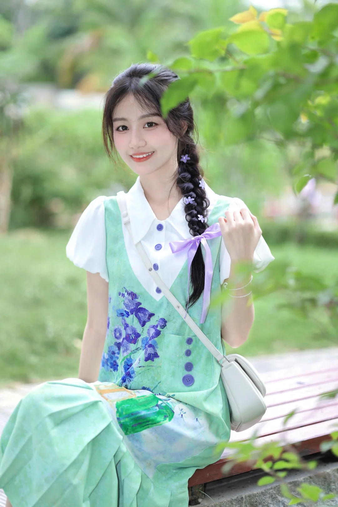 绿意盎然🍃油画感小裙子吼吼看！！