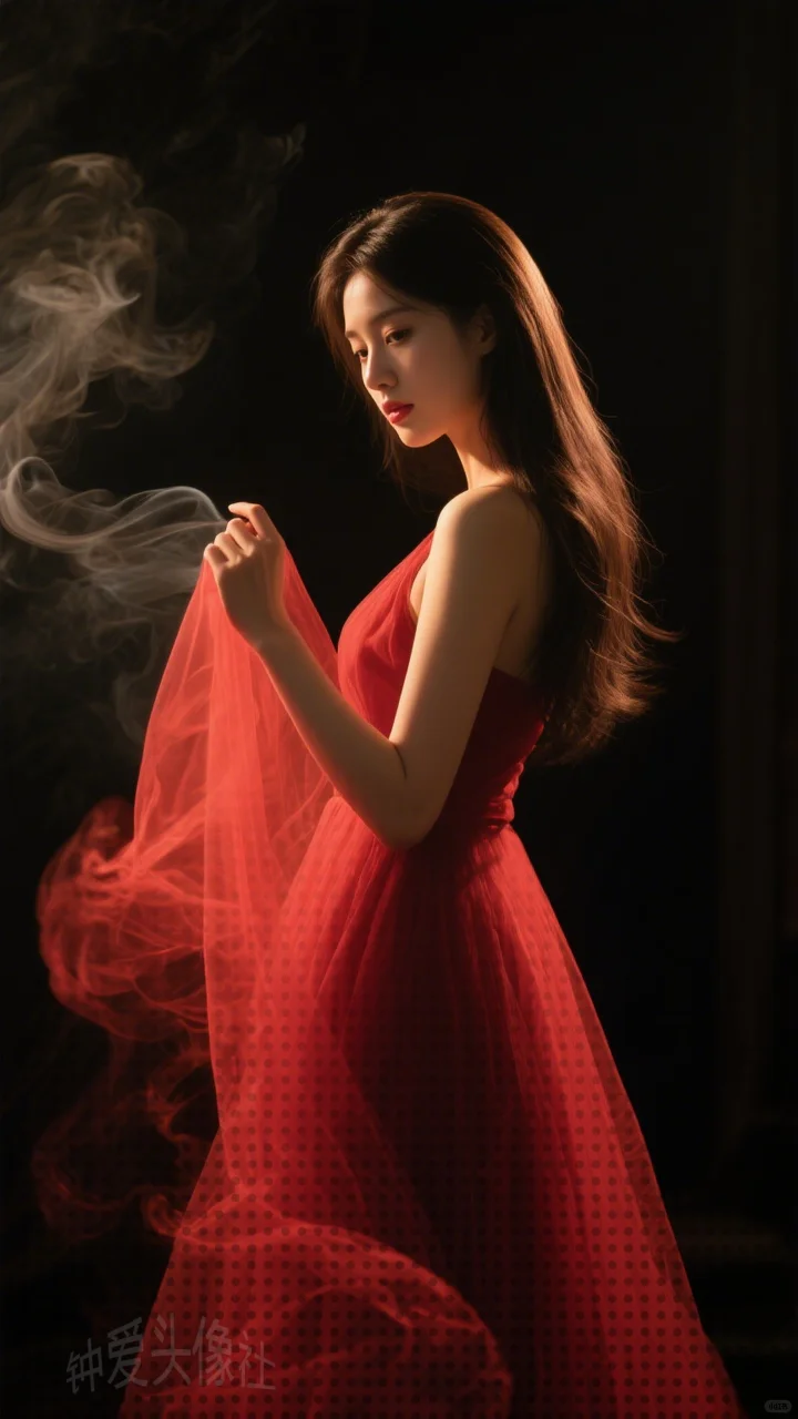 女生壁纸 | 优雅红衣