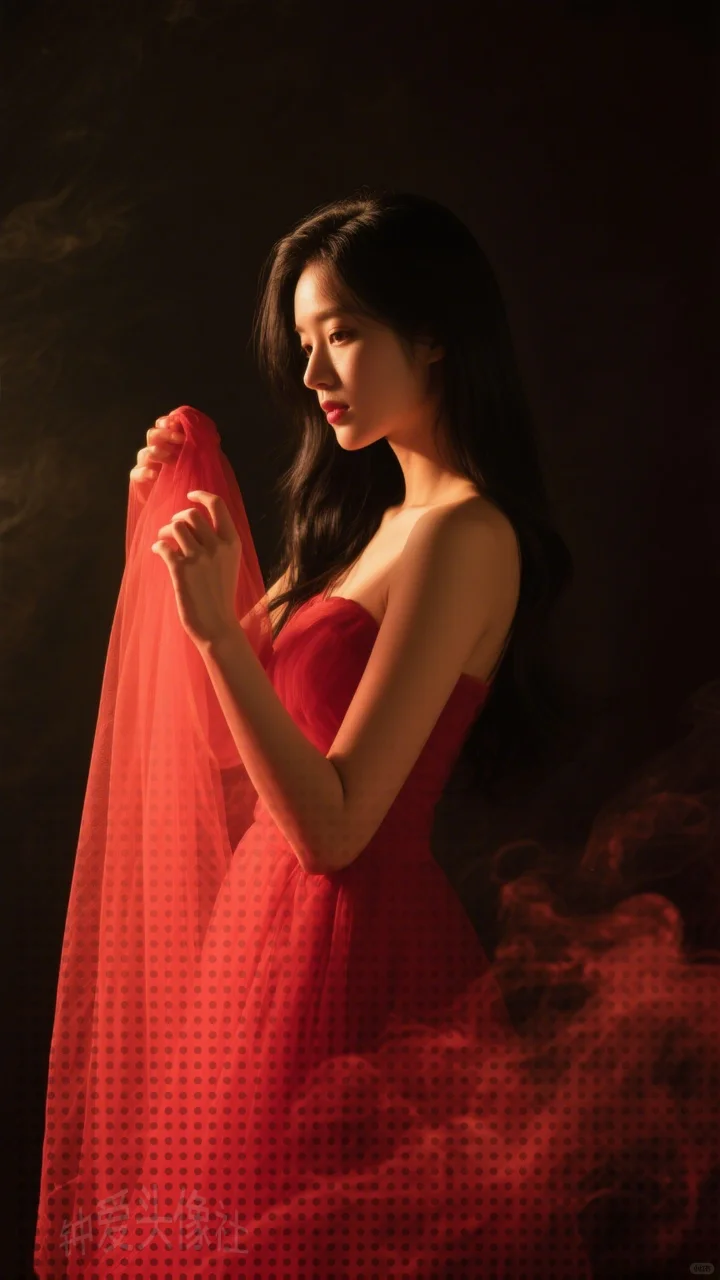 女生壁纸 | 优雅红衣