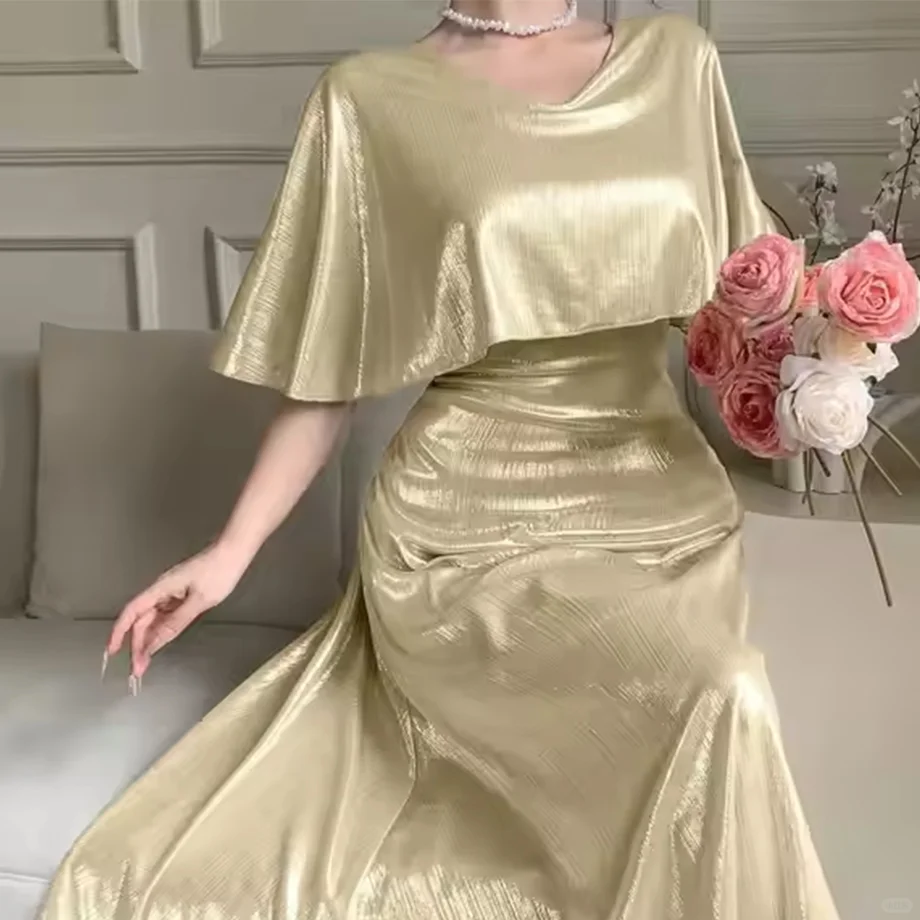 迪拜伊斯兰女士派对晚礼服优雅长裙