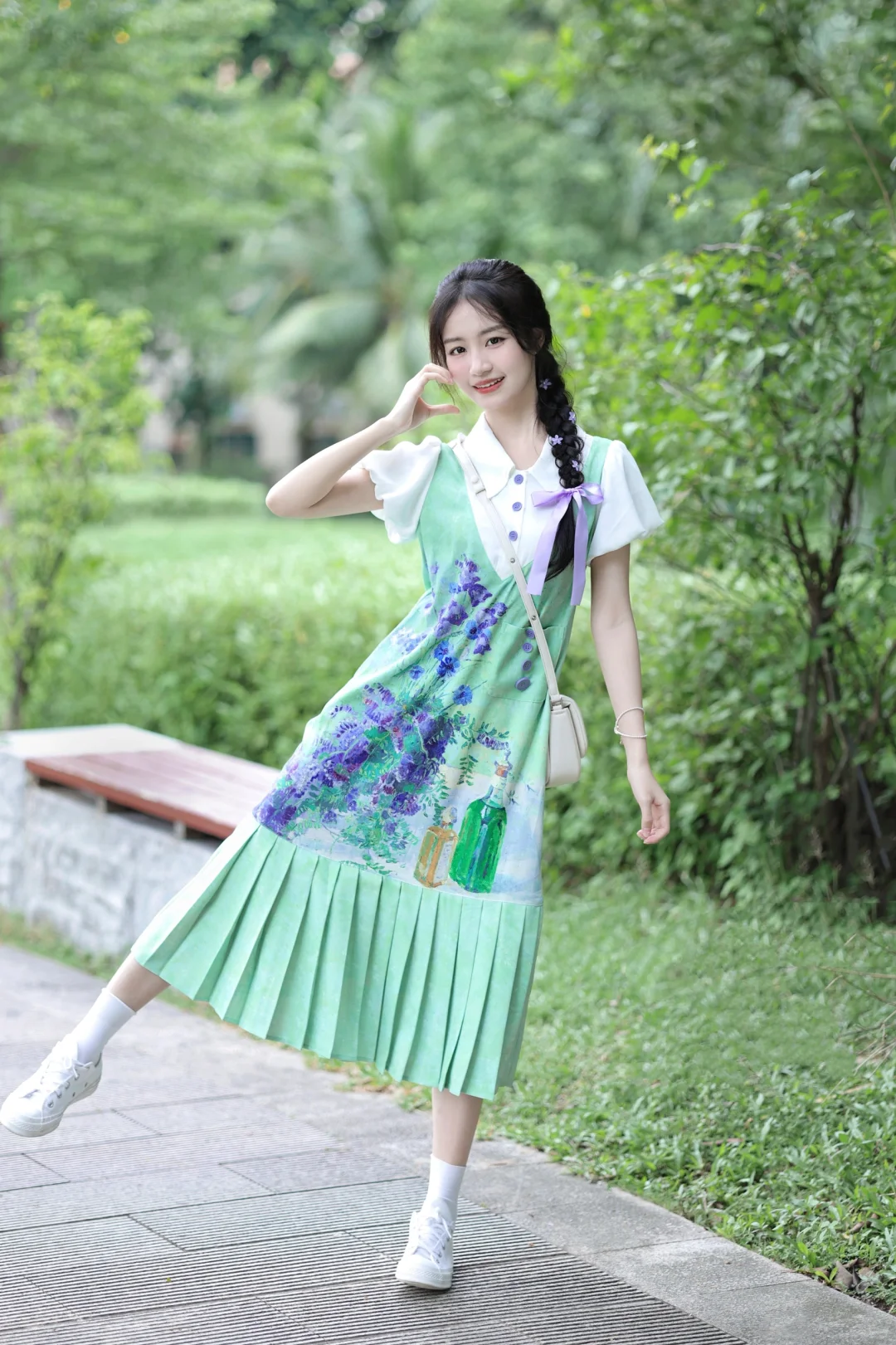绿意盎然🍃油画感小裙子吼吼看！！