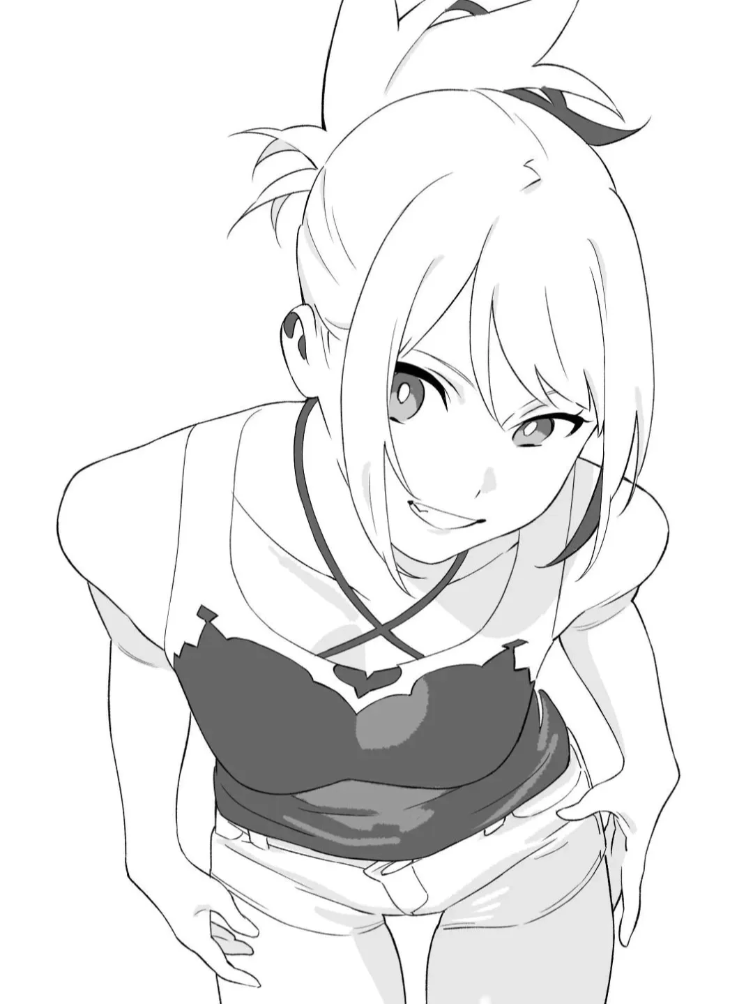 少女动态线稿🌟流畅的动态速写素材