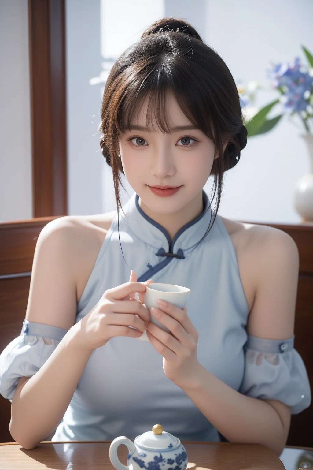 AIGC: 蒸一壶茶，品一茗柔情似水