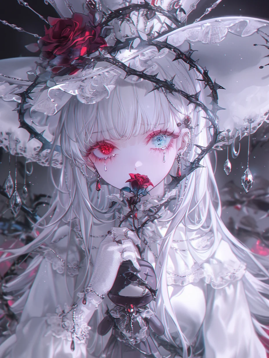 角色设计｜玫瑰心瞳