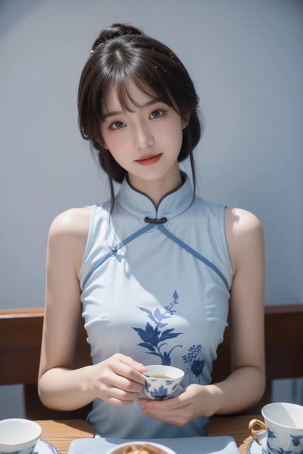 AIGC: 蒸一壶茶，品一茗柔情似水