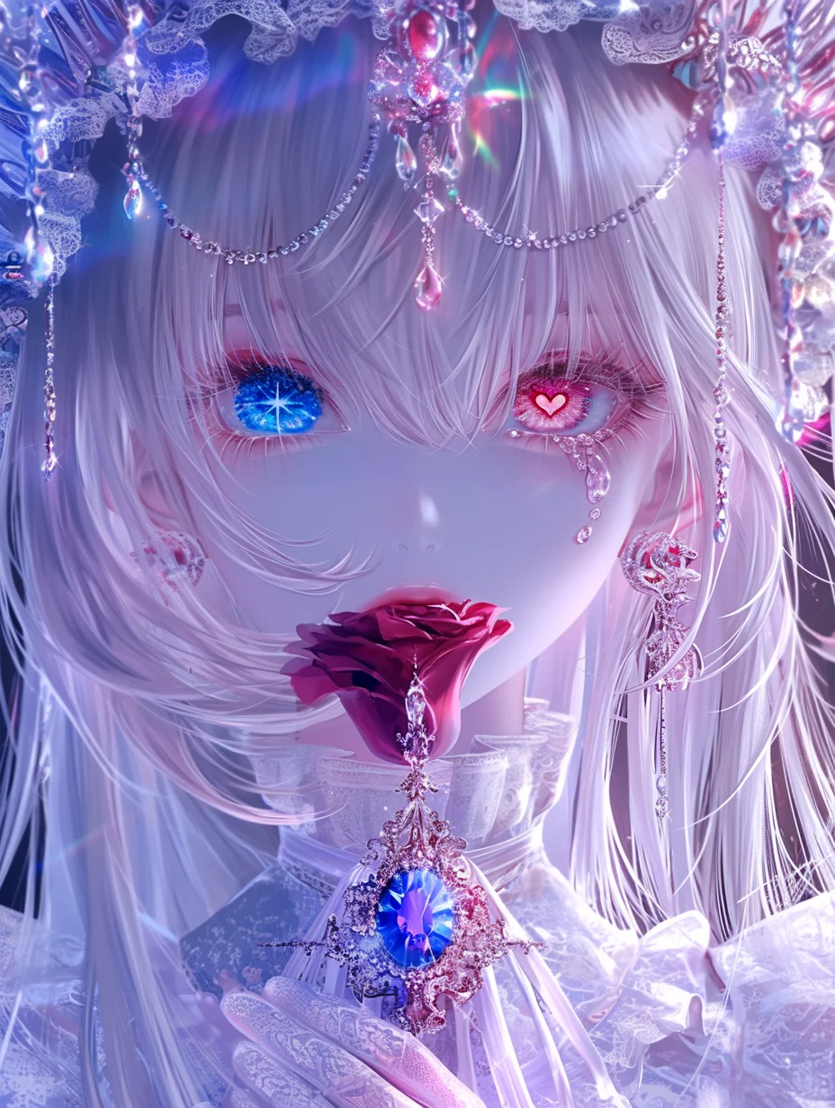 角色设计｜玫瑰心瞳