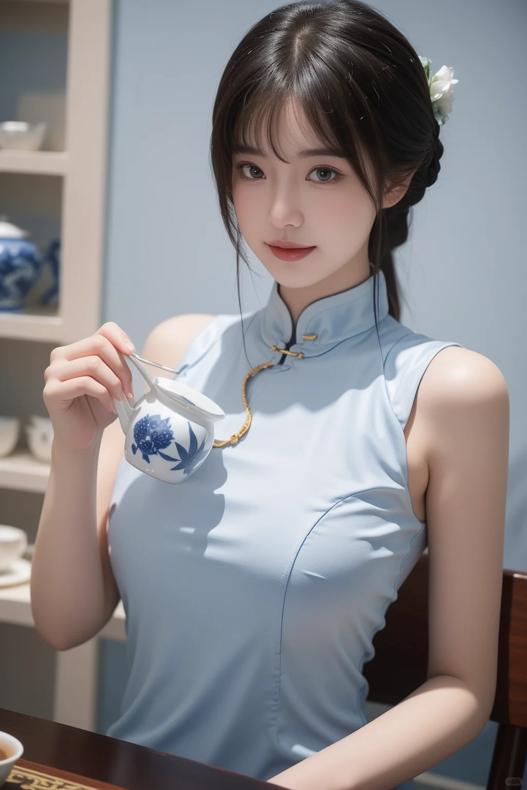 AIGC: 蒸一壶茶，品一茗柔情似水