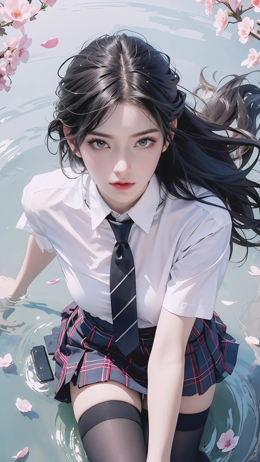 清漪穿上jk，仿佛回到了青涩的校园时光